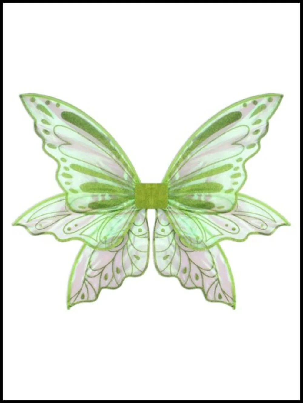 Large Fairy Wings Adult Costume Accessory Organza Glitter Cosplay Halloween